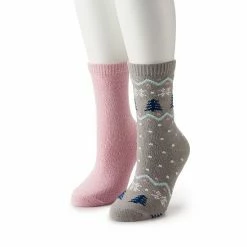 Women's Sonoma Goods For Life® Wintry Band Supercozy Crew Socks Grey Pink 12 Women's Sonoma Goods For Life® Wintry Band Supercozy Crew Socks Grey Pink -Sonoma Goods For Life shop unnamed file 6648
