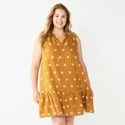 Women's Sonoma Goods For Life® Tiered Sleeveless Dress Pink Floral -Sonoma Goods For Life shop unnamed file 6655