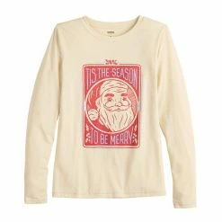 Women's Sonoma Goods For Life® Long Sleeve Christmas Graphic Tee Seasons Greeting -Sonoma Goods For Life shop unnamed file 6670