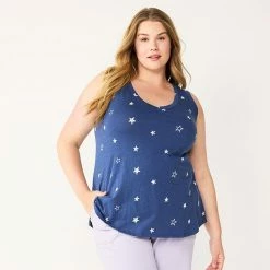 Plus Size Sonoma Goods For Life® V-Neck Swing Tank White -Sonoma Goods For Life shop unnamed file 6699