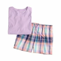 Women's Sonoma Goods For Life® Short Sleeve Pajama Top & Pajama Shorts Sleep Set Purple Color Pld 13 Women's Sonoma Goods For Life® Short Sleeve Pajama Top & Pajama Shorts Sleep Set Purple Color Pld -Sonoma Goods For Life shop unnamed file 6713
