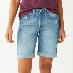 Women's Sonoma Goods For Life® High-Waist 9" Bermuda Jean Shorts White Tail 15 Women's Sonoma Goods For Life® High-Waist 9" Bermuda Jean Shorts White Tail -Sonoma Goods For Life shop unnamed file 6768