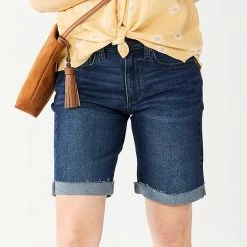 Women's Sonoma Goods For Life® High-Waist 9" Bermuda Jean Shorts White Tail 17 Women's Sonoma Goods For Life® High-Waist 9" Bermuda Jean Shorts White Tail -Sonoma Goods For Life shop unnamed file 6770
