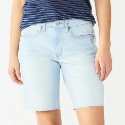 Women's Sonoma Goods For Life® High-Waist 9" Bermuda Jean Shorts White Tail 21 Women's Sonoma Goods For Life® High-Waist 9" Bermuda Jean Shorts White Tail -Sonoma Goods For Life shop unnamed file 6774