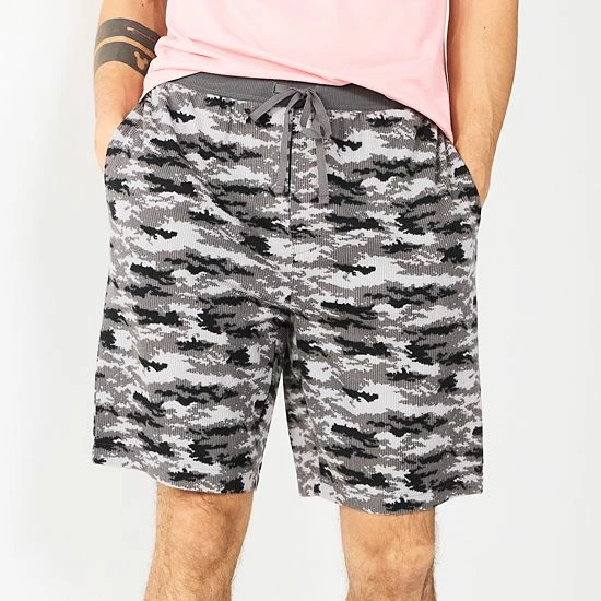 Men's Sonoma Goods For Life® Whisperluxe Waffle Shorts Blue Hexagon Geo 8 Men's Sonoma Goods For Life® Whisperluxe Waffle Shorts Blue Hexagon Geo - Image 6