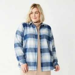 Plus Size Sonoma Goods For Life® Everyday Essential Shirt Red Buffalo -Sonoma Goods For Life shop unnamed file 6829