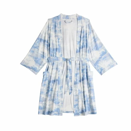 Women's Sonoma Goods For Life® Knee Length Wrap Robe Black Celestial 4 Women's Sonoma Goods For Life® Knee Length Wrap Robe Black Celestial - Image 2