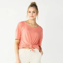 Women's Sonoma Goods For Life® Relaxed Scoopneck Tee Light Olive -Sonoma Goods For Life shop unnamed file 6908