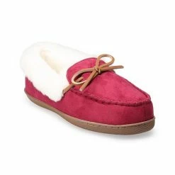 Women's Sonoma Goods For Life® Sustainable Faux Suede Moccasin Slippers Black -Sonoma Goods For Life shop unnamed file 696