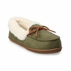 Women's Sonoma Goods For Life® Sustainable Faux Suede Moccasin Slippers Black -Sonoma Goods For Life shop unnamed file 698