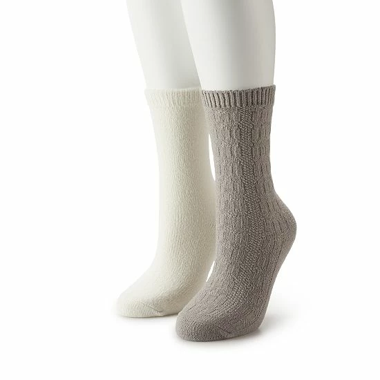 Women's Sonoma Goods For Life® Cable Knit Supercozy Crew Sock Blue 5 Women's Sonoma Goods For Life® Cable Knit Supercozy Crew Sock Blue - Image 3