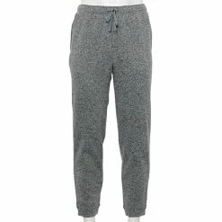 Men's Sonoma Goods For Life® Sweater Fleece Jogger Pajama Pants Koala Gray