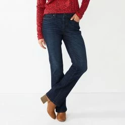 Women's Sonoma Goods For Life® Curvy High-Waisted Bootcut Jeans Medium Wash -Sonoma Goods For Life shop unnamed file 706