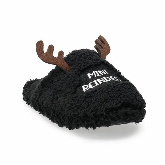 Sonoma Goods For Life Kids Jammies For Your Families® Reindeer Slippers Black 8 Sonoma Goods For Life Kids Jammies For Your Families® Reindeer Slippers Black - Image 6