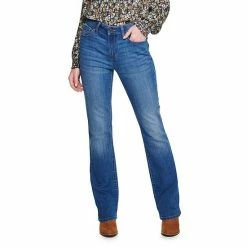 Women's Sonoma Goods For Life® Curvy High-Waisted Bootcut Jeans Medium Wash -Sonoma Goods For Life shop unnamed file 711
