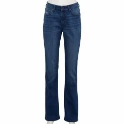 Women's Sonoma Goods For Life® Curvy High-Waisted Bootcut Jeans Medium Wash -Sonoma Goods For Life shop unnamed file 712