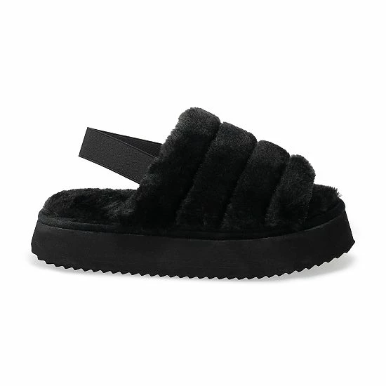 Women's Sonoma Goods For Life® Slingback Platform Slippers Gray 4 Women's Sonoma Goods For Life® Slingback Platform Slippers Gray - Image 2