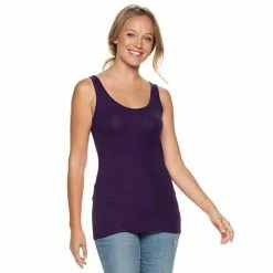 Women's Sonoma Goods For Life® Layering Tank Plum -Sonoma Goods For Life shop unnamed file 721