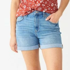 Women's Sonoma Goods For Life® Relaxed Rolled-Cuff Denim Shorts Dnu -Sonoma Goods For Life shop unnamed file 7218