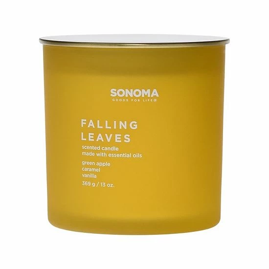 Sonoma Goods For Life® Falling Leaves 13-oz. Candle Jar 3 Sonoma Goods For Life® Falling Leaves 13-oz. Candle Jar