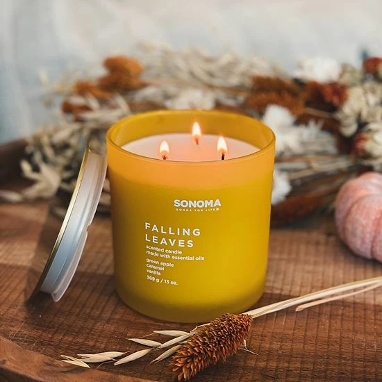Sonoma Goods For Life® Falling Leaves 13-oz. Candle Jar 4 Sonoma Goods For Life® Falling Leaves 13-oz. Candle Jar - Image 2