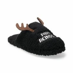 Sonoma Goods For Life Men's Jammies For Your Families® Reindeer Slippers Black -Sonoma Goods For Life shop unnamed file 7227