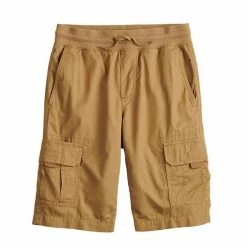 Boys 8-20 Sonoma Goods For Life® Pull-On Cargo Shorts In Regular & Husky Elmore Tan