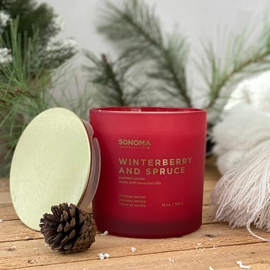Sonoma Goods For Life® Winterberry And Spruce 13-oz. Candle Jar 5 Sonoma Goods For Life® Winterberry And Spruce 13-oz. Candle Jar - Image 3