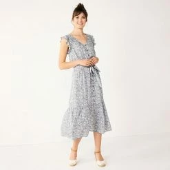 Women's Sonoma Goods For Life® Ruffle Midi Dress Cream Multi Floral 19 Women's Sonoma Goods For Life® Ruffle Midi Dress Cream Multi Floral -Sonoma Goods For Life shop unnamed file 7342