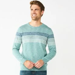 Men's Sonoma Goods For Life® Supersoft Crewneck Sweater Gray Sleeve Stripe 19 Men's Sonoma Goods For Life® Supersoft Crewneck Sweater Gray Sleeve Stripe -Sonoma Goods For Life shop unnamed file 736