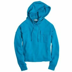 Women's Sonoma Goods For Life® Cozy Relaxed Hoodie Medium Blue -Sonoma Goods For Life shop unnamed file 7363