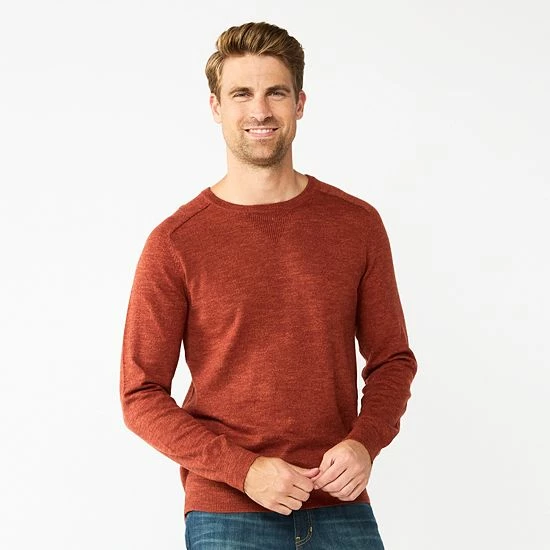 Men's Sonoma Goods For Life® Supersoft Crewneck Sweater Gray Sleeve Stripe 7 Men's Sonoma Goods For Life® Supersoft Crewneck Sweater Gray Sleeve Stripe - Image 5