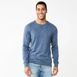Men's Sonoma Goods For Life® Supersoft Crewneck Sweater Gray Sleeve Stripe 22 Men's Sonoma Goods For Life® Supersoft Crewneck Sweater Gray Sleeve Stripe -Sonoma Goods For Life shop unnamed file 739