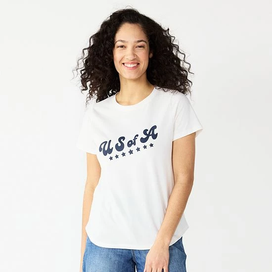 Women's Sonoma Goods For Life® Patriotic Graphic Tee Love Is All You Need 3 Women's Sonoma Goods For Life® Patriotic Graphic Tee Love Is All You Need