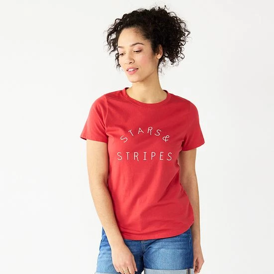 Women's Sonoma Goods For Life® Patriotic Graphic Tee Love Is All You Need 6 Women's Sonoma Goods For Life® Patriotic Graphic Tee Love Is All You Need - Image 4