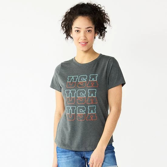 Women's Sonoma Goods For Life® Patriotic Graphic Tee Love Is All You Need 7 Women's Sonoma Goods For Life® Patriotic Graphic Tee Love Is All You Need - Image 5