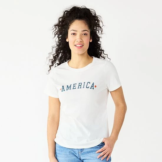 Women's Sonoma Goods For Life® Patriotic Graphic Tee Love Is All You Need 8 Women's Sonoma Goods For Life® Patriotic Graphic Tee Love Is All You Need - Image 6