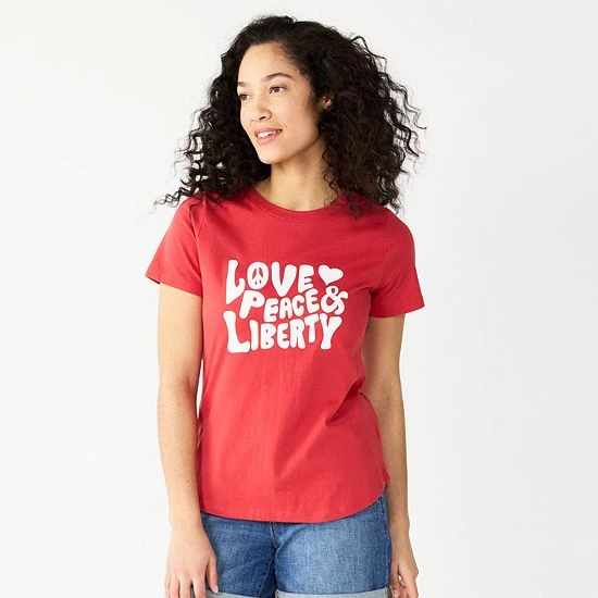 Women's Sonoma Goods For Life® Patriotic Graphic Tee Love Is All You Need 11 Women's Sonoma Goods For Life® Patriotic Graphic Tee Love Is All You Need - Image 9