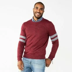 Men's Sonoma Goods For Life® Supersoft Crewneck Sweater Gray Sleeve Stripe 26 Men's Sonoma Goods For Life® Supersoft Crewneck Sweater Gray Sleeve Stripe -Sonoma Goods For Life shop unnamed file 743
