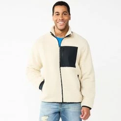 Men's Sonoma Goods For Life Grizzly Sherpa Jacket Oatmeal -Sonoma Goods For Life shop unnamed file 7434