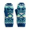 Women's Sonoma Goods For Life® Fairisle And Solid Lined Mittens Cool Blue
