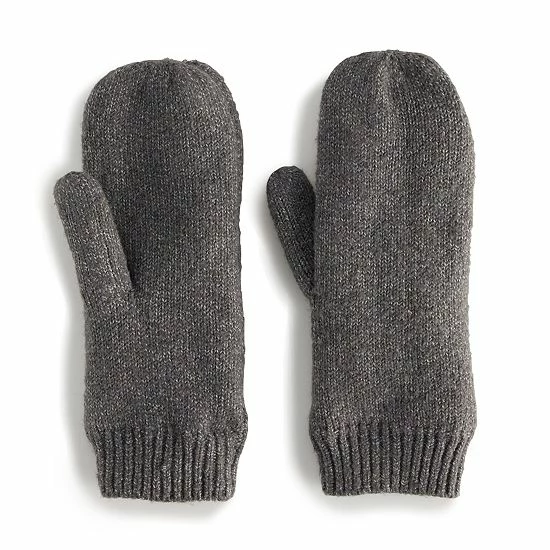 Women's Sonoma Goods For Life® Fairisle And Solid Lined Mittens Cool Blue 5 Women's Sonoma Goods For Life® Fairisle And Solid Lined Mittens Cool Blue - Image 3