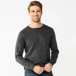 Men's Sonoma Goods For Life® Supersoft Crewneck Sweater Gray Sleeve Stripe 27 Men's Sonoma Goods For Life® Supersoft Crewneck Sweater Gray Sleeve Stripe -Sonoma Goods For Life shop unnamed file 744