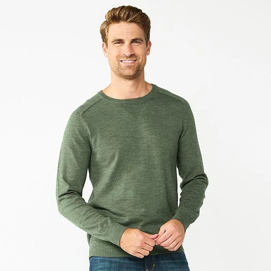 Men's Sonoma Goods For Life® Supersoft Crewneck Sweater Gray Sleeve Stripe 15 Men's Sonoma Goods For Life® Supersoft Crewneck Sweater Gray Sleeve Stripe - Image 13