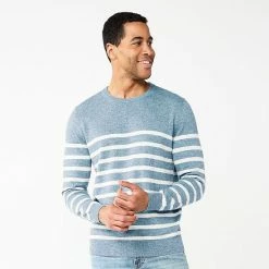 Men's Sonoma Goods For Life® Supersoft Crewneck Sweater Gray Sleeve Stripe 29 Men's Sonoma Goods For Life® Supersoft Crewneck Sweater Gray Sleeve Stripe -Sonoma Goods For Life shop unnamed file 746