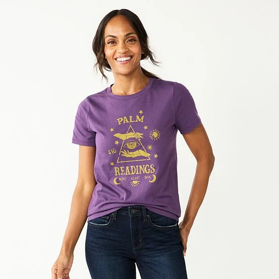 Women's Sonoma Goods For Life® Short Sleeve Graphic Tee Strange Magic 14 Women's Sonoma Goods For Life® Short Sleeve Graphic Tee Strange Magic - Image 12