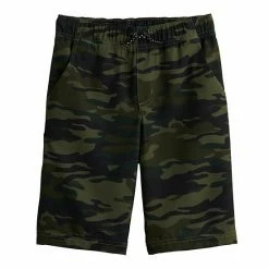 Boys 8-20 Sonoma Goods For Life® Pull-On Tech Shorts In Regular & Husky Woodland Camo Green