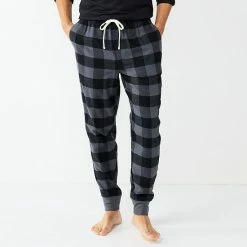 Men's Sonoma Goods For Life® Flannel Jogger Sleep Pants Dark Grey Heather -Sonoma Goods For Life shop unnamed file 763
