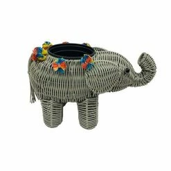 Sonoma Goods For Life® Woven Elephant Planter Table Decor