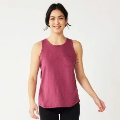 Women's Sonoma Goods For Life® High-Neck Tank Grey White Stars -Sonoma Goods For Life shop unnamed file 7724
